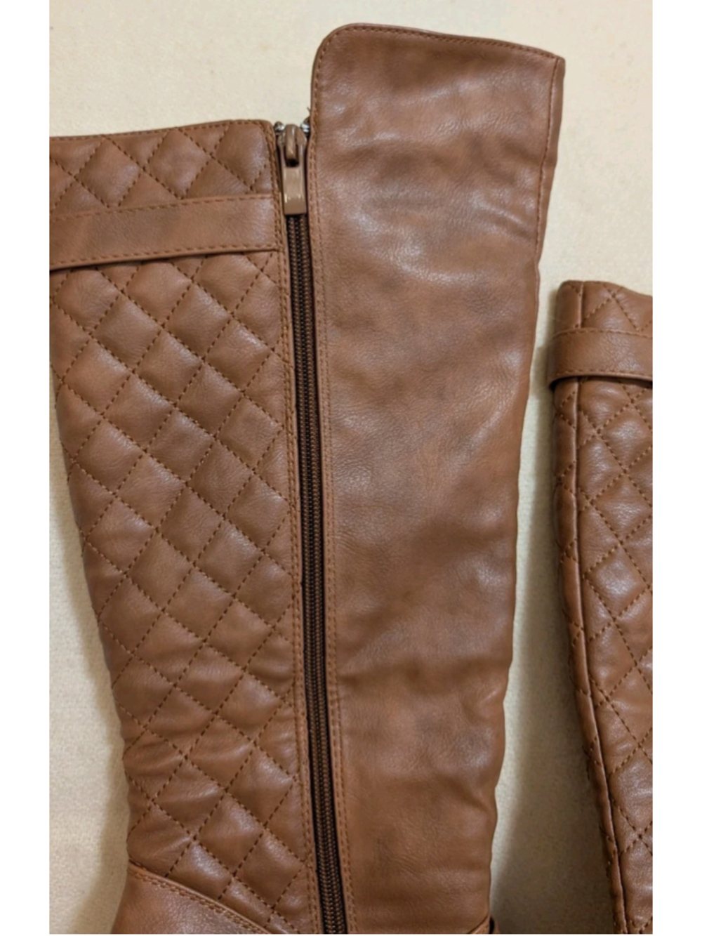 Top Moda Size 9 Women's Knee High Brown Stiletto Heeled Boots B112 - Picture 7 of 7